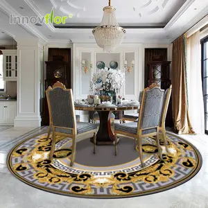 Carpets And Rugs Designs Itlaly Fashion Famous Head Shape Brand Luxury Design Home Decoration Handmade Carpet Circular Shape Area Rug