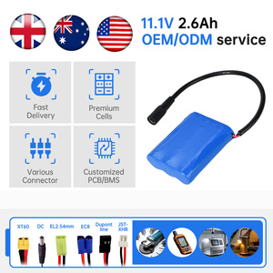ก้อน<span class=keywords><strong>แบ</strong></span><span class=keywords><strong>ต</strong></span><span class=keywords><strong>เต</strong></span>อรี่ Li-ion <span class=keywords><strong>แบ</strong></span>บชาร์จไฟได้11.1V 12V 2.6Ah 18650 3S1P <span class=keywords><strong>แบ</strong></span><span class=keywords><strong>ต</strong></span><span class=keywords><strong>เต</strong></span>อรี่ลิเธียมสำหรับไฟ LED - Product Image 2