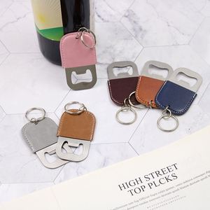 Porte-clés en cuir PU personnalisé avec ouvre-bouteille, idéal pour les mariages, les fêtes, les bars, les festivals, les cadeaux DIY - Product Image 5
