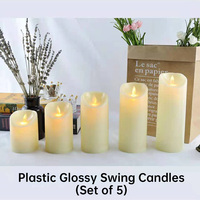 Top vente dîner décoration de la maison batterie bougies Led Simulation bougies LED sans flamme avec flamme mobile