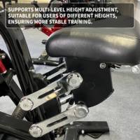Machine à ramer à charge libre réglable pour salle de sport commerciale, pour entraînement de force assis des bras et des lombaires