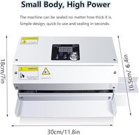 Machine de scellage thermique électrique 220 V haute efficacité pour sacs en plastique, mini-scelleuse automatique pour sachets alimentaires, films et feuilles d'aluminium