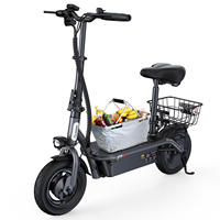Patinete Eléctrico Iscooter F3 en Existencia en la UE, Motor de 1000 W, 45 km/h, Batería de 48 V y 13 Ah, Patinete Eléctrico Plegable para Adultos con Asiento