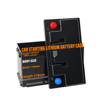 Boîtier de batterie Xingaomei 12V pour démarrage de voiture, batterie Lifepo4 vide, 58043 L/R AGM, coque ABS, résistance aux hautes températures, noir XUM-Q4-58043