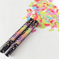 Vente en gros de feux d'artifice en papier de sécurité multicolores, canons à confettis, fournisseur chinois