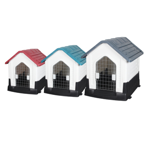 Usine Offre Spéciale pliable étanche intérieur extérieur en plastique grande maison pour chien avec porte