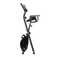 Vélo d'appartement pliable portable X-Bike avec résistance réglable, alimentation par batterie, écran LCD, haute qualité pour usage domestique, logo personnalisé