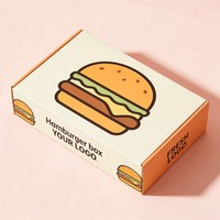 Boîte en carton alimentaire en gros pour hamburgers, frites, poulet, pâtisseries, snacks et emballages postaux
