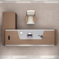 Escritorio Ejecutivo de Lujo en Forma de L, de Alta Gama, con Materiales de Madera Ecológicos y Muebles de Almacenamiento para Oficina de Gerencia