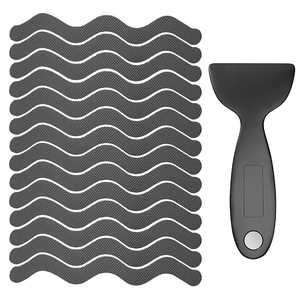 Xuri grigio antiscivolo adesivo da bagno impermeabile vasca da bagno nastro antiscivolo per piscina vasca da bagno pavimento scale - Product Image 1