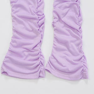 Venta al por mayor Streetwear 2020 mujeres ropa de Color sólido mujer pantalón apilado pantalones casuales para mujer - Product Image 5