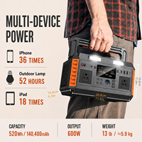 Centrale Électrique Portable en Gros avec Panneau Solaire, Onde Sinusoïdale Pure, MPPT, Recharge Sans Fil, Écran LED, BMS, Type-C pour Camping en Extérieur
