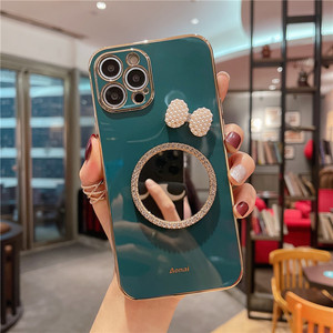 Keysion — <span class=keywords><strong>coque</strong></span> de téléphone portable de marque, verre trempé, miroir, perle, étui de maquillage, pour Samsung A70 <span class=keywords><strong>S21</strong></span> <span class=keywords><strong>Ultra</strong></span> 5g - Product Image 2