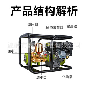 Pompe à pression à essence avec vanne de régulation et filtre à air pour usage agricole - Product Image 1
