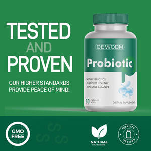 OEM Probióticos Suplementos Suporte Postbiótico Prebiótico Sistema Digestivo Saúde Intestino Cápsulas Probióticas - Product Image 5