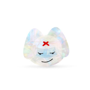 Urrykid design creativo coniglio acetato porta cellulare simpatico animale bianco porta cellulare personalizzato - Product Image 4