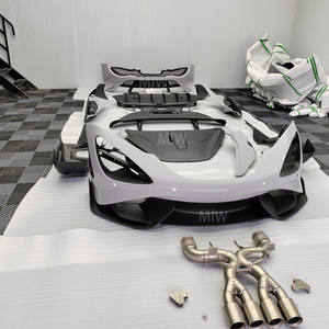 Высокопроизводительный комплект из углеродного волокна, полный комплект кузова 765LT с выхлопом для переднего бампера Mclaren 720S GT Wing - Product Image 1