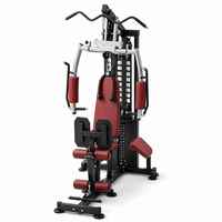 Appareil d'entraînement multi-stations professionnel et durable pour un entraînement complet du corps (poitrine/dos/jambes) tout-en-un en acier inoxydable pour la force et la remise en forme