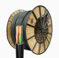 Kabel Listrik Daya Berkualitas Tinggi YJV 0.6/1kv Nyy Tegangan Rendah 3*240mm Konduktor Tembaga Selubung Xlpe Pvc