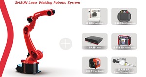 Robot de soudage laser SIASUN haute vitesse pour la soudure de composants de chaises, plateaux, armoires, portes, fenêtres et ventilateurs - Product Image 3