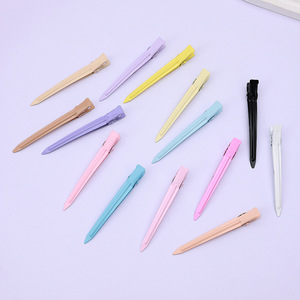 Pinces à cheveux bec de canard 9 cm, couleur unie, multifonctionnelles, pour usage quotidien, accessoire de coiffure - Product Image 4
