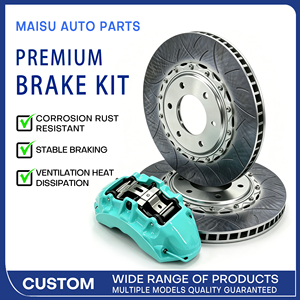 Kit de gros étriers de frein avec disques et plaquettes – Systèmes de tuning automobile haute performance compatibles avec Fortuner, Hilux, Innova - Product Image 1