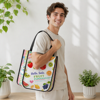 Sac fourre-tout réutilisable en non-tissé, impression personnalisée intégrale, poignée en PP, sac de courses pour supermarché, promotion de cadeaux