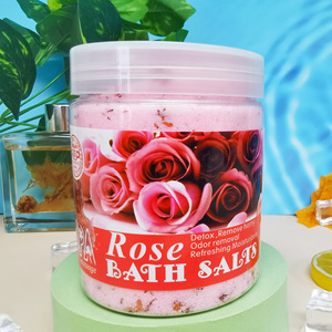 Sel de bain aux pétales de rose le plus vendu pour nettoyer, exfolier, hydrater, blanchir et masser. 350g - Product Image 3