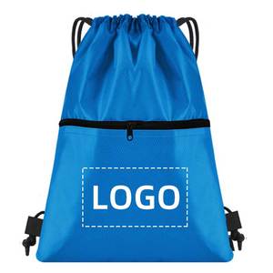 Professional Draw <b>String</b> Sack Pack With Logo Designer Custom Polyester Sport Drawstring <b>Bags</b> Custom <b>String</b> Backpack With Zipper - Product Image 3