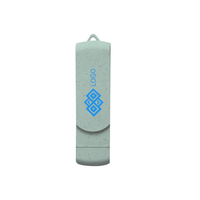 16GB c-tipe OTG USB 2.0 Disk ramah lingkungan 360 kayu berputar garansi 2 tahun purna jual