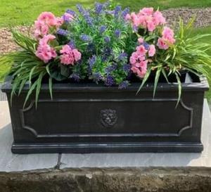 <span class=keywords><strong>Maceta</strong></span> Cuadrada de Fibra de Arcilla con Efecto de Recubrimiento en Polvo de Alta Calidad, Diseño de Cabeza de León, para Uso en Interiores/Exteriores - Product Image 6