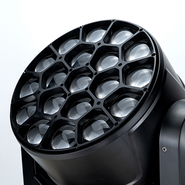 New Model 19PCS 40W Bee Eye RGBW LED Moving Head Wash Zoom Light 4in1 Stage Lighting for Theme Park DMX512 & FB4 Control Modes