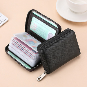 Carteras Para Caballero Da Bò Da Chính Hãng Phụ Nữ Ví PVC Thẻ Tín Dụng Tay Áo Đa Id Thẻ cholder - Product Image 4