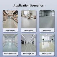 Peinture époxy pour sols à effet marbre, application au pinceau et au truelle, peinture époxy liquide pour sols en béton de garage