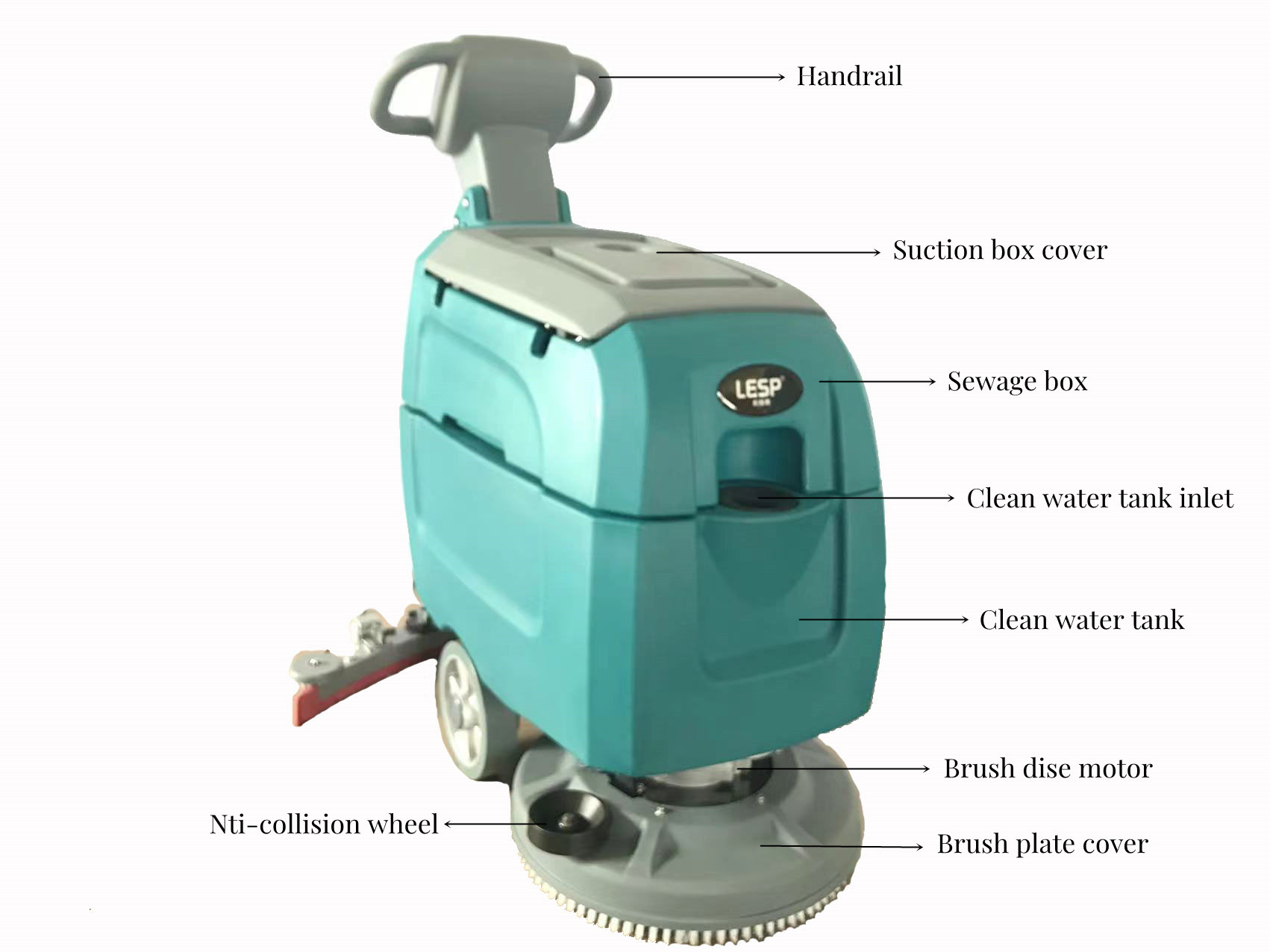 Floor scrubber cleaning machine with CE in Shanghai
