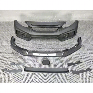 Kit carrosserie pour <span class=keywords><strong>Honda</strong></span> <span class=keywords><strong>Civic</strong></span> Type <span class=keywords><strong>R</strong></span> <span class=keywords><strong>FK8</strong></span> 2017 2018, lèvre de pare-chocs avant en fibre de carbone - Product Image 1