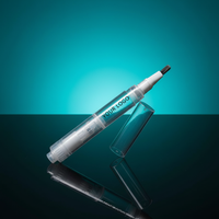 Bouteille vide en plastique sous vide avec impression UV de logo personnalisé, applicateur à brosse ultra-fine pour gloss à lèvres et huile pour cuticules