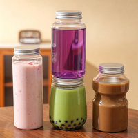 Bouteille en PET de qualité alimentaire écologique pour jus 250/500/600/650/700ml Bouteille en plastique PET transparente vide Contenant pour boissons