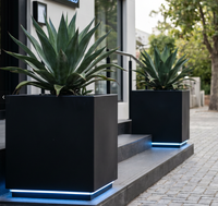 Kit de jardinière surélevée en acier corten personnalisé, montage facile, bac de plantation modulaire, jardinière pour légumes pour jardin