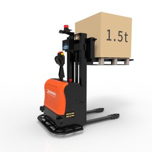 Reeman 1500kg Apilador de carga automática completamente eléctrico Carretilla elevadora de palés Apilador eléctrico de elevación automática Carretilla elevadora eléctrica de China - Product Image 1