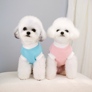 MSYO Débardeur pour chien à imprimé ours mignon, en polyester respirant, simple, réfléchissant, doux, avec inscription NICE, vêtements pour animaux de compagnie pour petits chiens et chats - Product Image 3