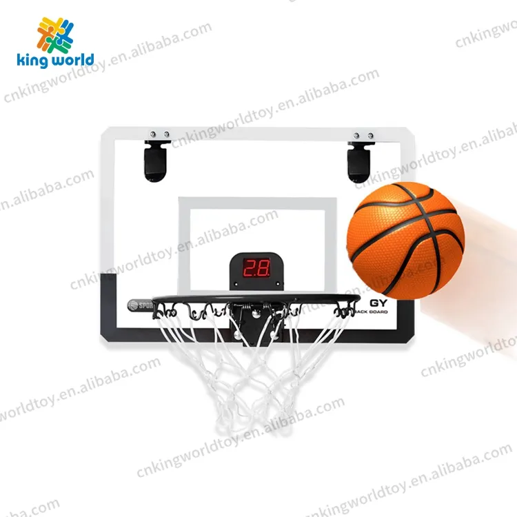 Sıcak satış kapalı/açık spor oyuncak Mini basketbol potası duvar montaj kurulu Score tballs Metal jant gol puanı göstergesi ile