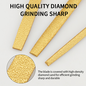 Cung cấp nhanh chóng 6 "inch kim cương tráng tam giác tập tin 150 mét chiều dài Grit 120 tập tin vuông cho ngọc mài với vàng bạc tập tin - Product Image 4