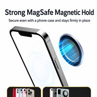 Miroir Selfie Magnétique en Aluminium pour iPhone 16, Accessoire Convexe pour Caméra Arrière, Idéal Vlog et Photos – Vente Flash