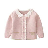 Vêtements pour filles printemps 2022, vêtements pour enfants, cardigan rayé avec nœud, jupe plissée, ensemble de vêtements pour petites filles