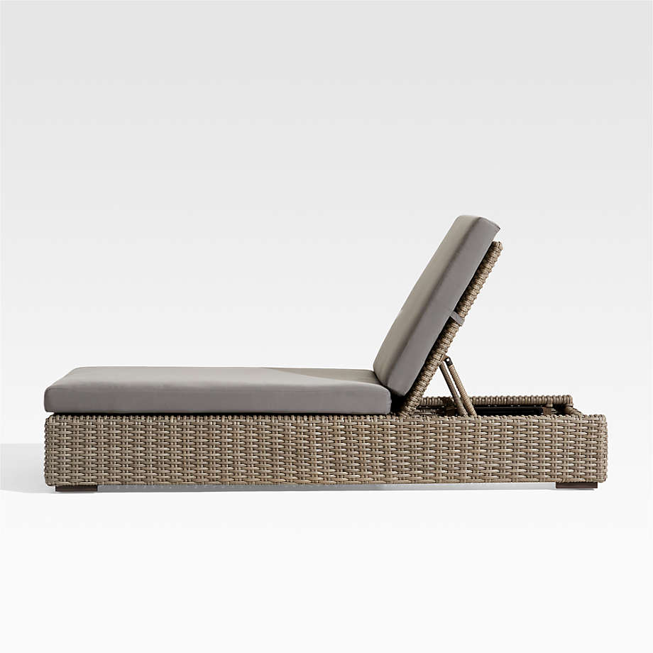 Patio outdoor garden pool wicker sunbed day bed furniture outdoor chaise lounge