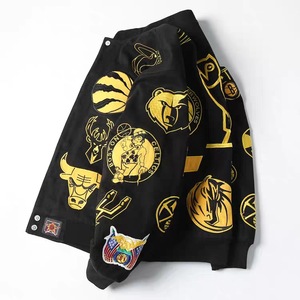 Vestes de motard personnalisées à broderies lourdes pour hommes, style vintage, course automobile Nascar, F1 - Product Image 5