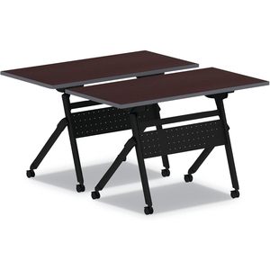 Alera ALEVA7243BK Flip and <b>Nest</b> <b>Table</b> Base 32.25 In. X 23.63 In. X 28.5 In. Black Conference <b>Table</b> - Product Image 2