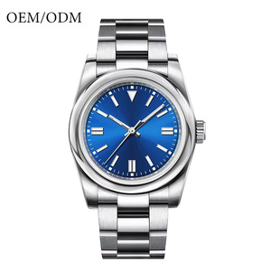 Reloj de Acero Inoxidable con Logotipo Personalizado OEM y ODM, Unisex, Resistente al Agua, Movimiento de Cuarzo de Lujo, Diámetro de Esfera de 43 mm - Product Image 5