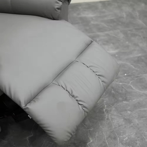 Sillón <span class=keywords><strong>Reclinable</strong></span> Individual Giratorio de Cuero <span class=keywords><strong>Gris</strong></span> Moderno de Alta Calidad para Sala de Estar, Sillón <span class=keywords><strong>Reclinable</strong></span> Eléctrico, Sillón <span class=keywords><strong>Reclinable</strong></span> Tipo Lazy Sofa - Product Image 6